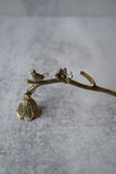 Floral Branch Brass Candle Snuffer