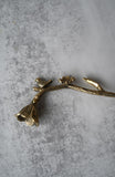 Floral Branch Brass Candle Snuffer