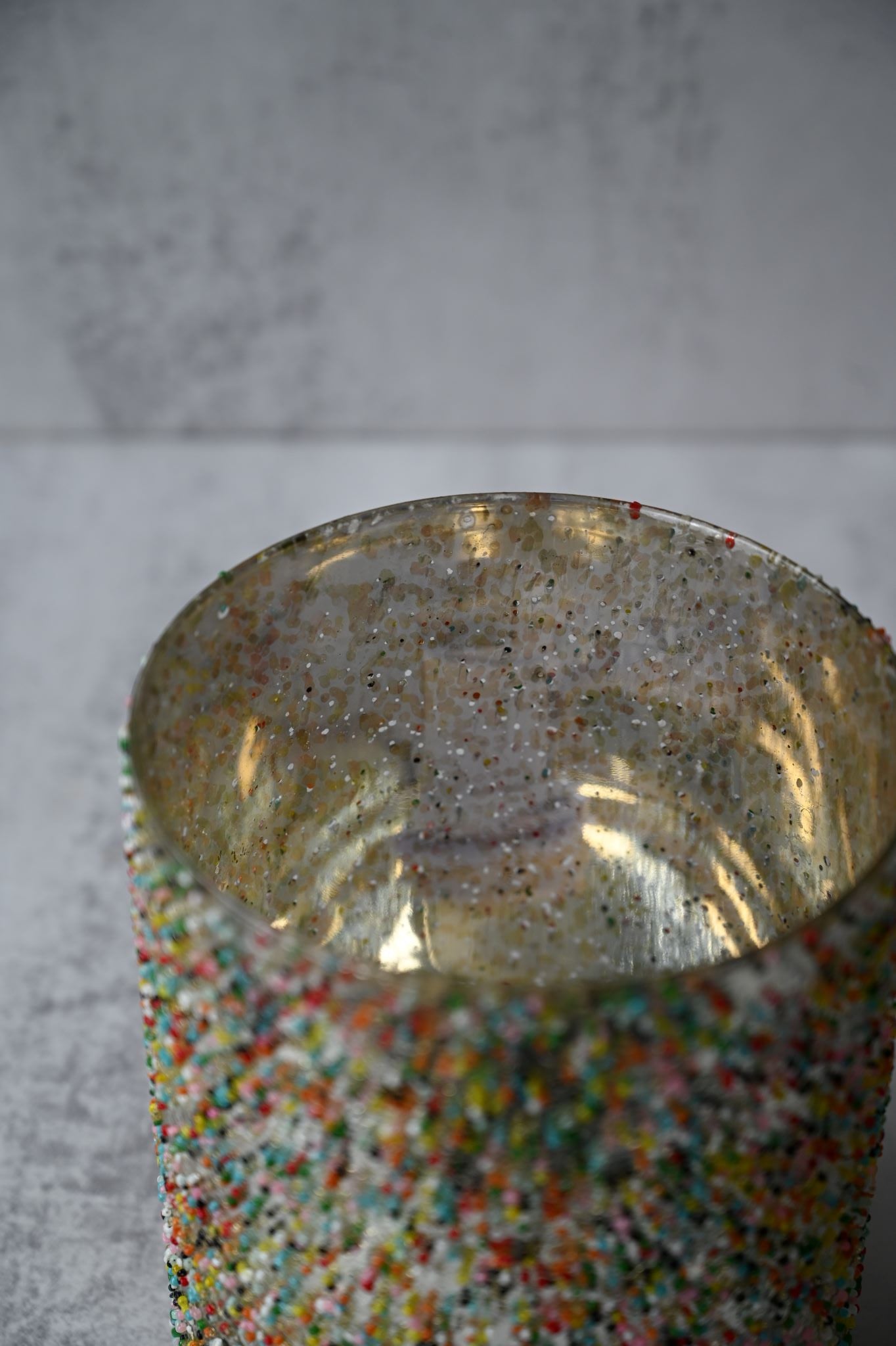 Large Disco Glass CandleHolder