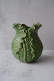 Green Cabbage Leaf Vase