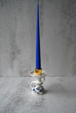 Blue Floral Porcelain Cup Candle Holder