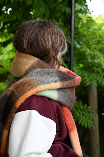 Kyoto Gardens Check Scarf by Arctic Fox