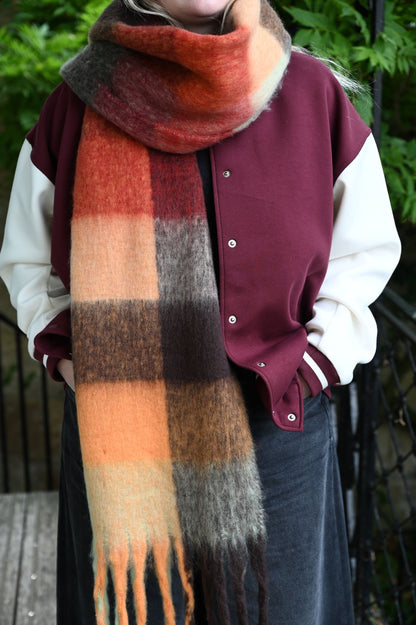 Kyoto Gardens Check Scarf by Arctic Fox