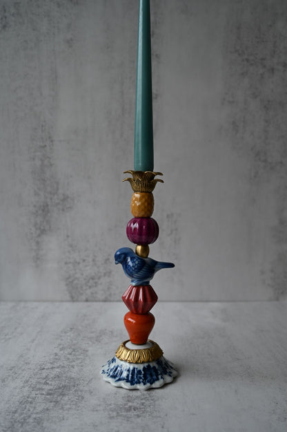 Bougeoir en céramique orné en forme d'ananas