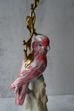 Pink Parakeet Ceramic Candle Holder