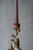 Pink Parakeet Ceramic Candle Holder