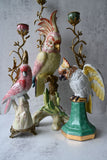 Pink Cockatoo Ceramic Candle Holder