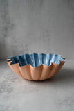 Blue Daisy Wave Edge Bowls