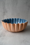 Blue Daisy Wave Edge Bowls