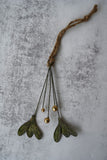 Small Aged Green Mistletoe Decoration