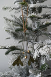 Small Aged Green Mistletoe Decoration