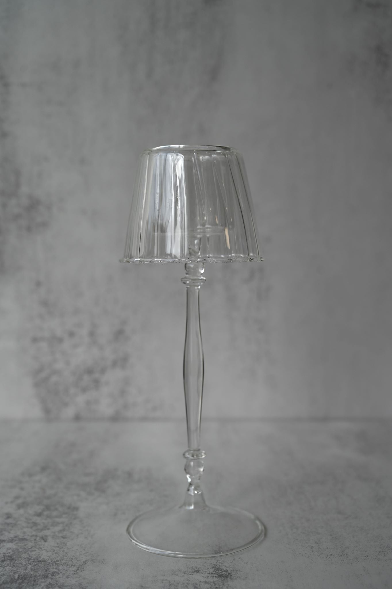 Clear Glass Lamp Shade Tea Light Holders