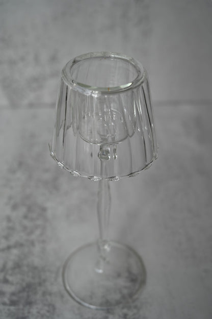 Clear Glass Lamp Shade Tea Light Holders