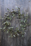 Aged Green Metal Mistletoe Wreath