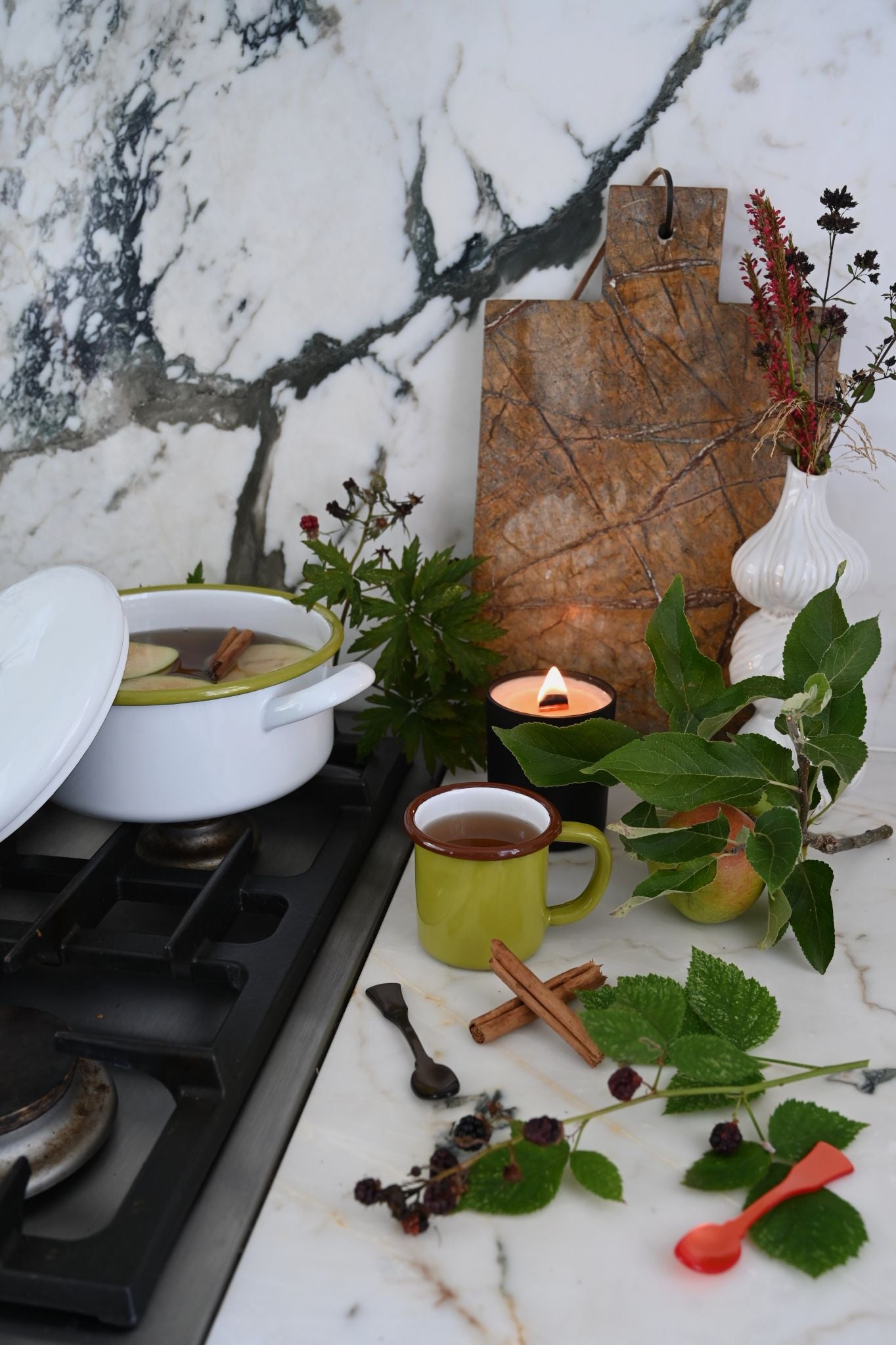 Brown Marble Rectangular Serving Board