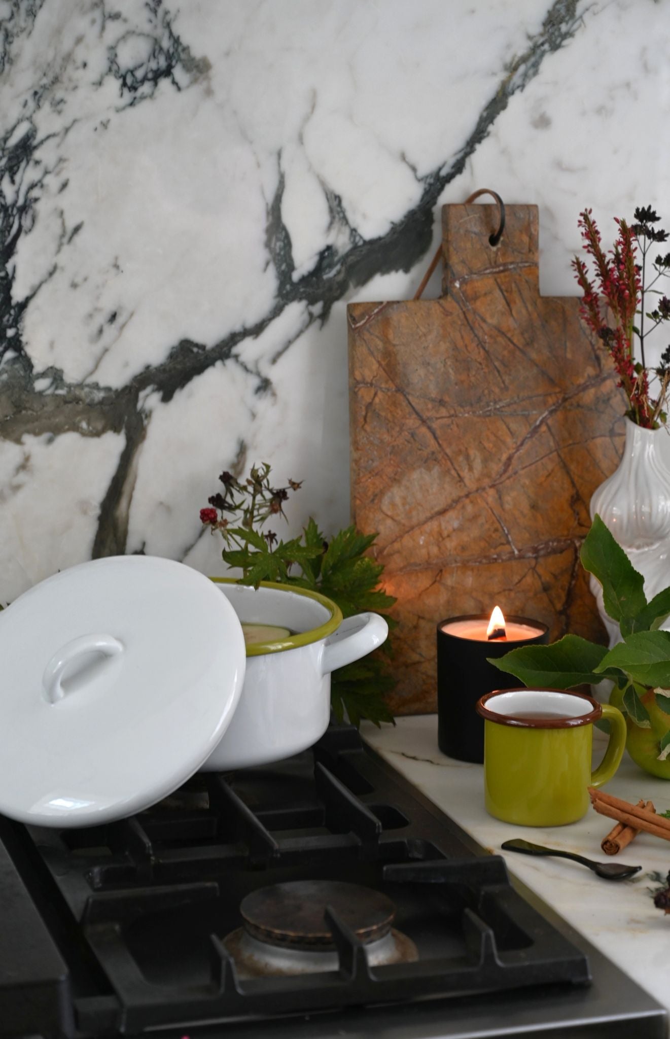 Brown Marble Rectangular Serving Board