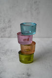 Handblown Glass Candle Holders