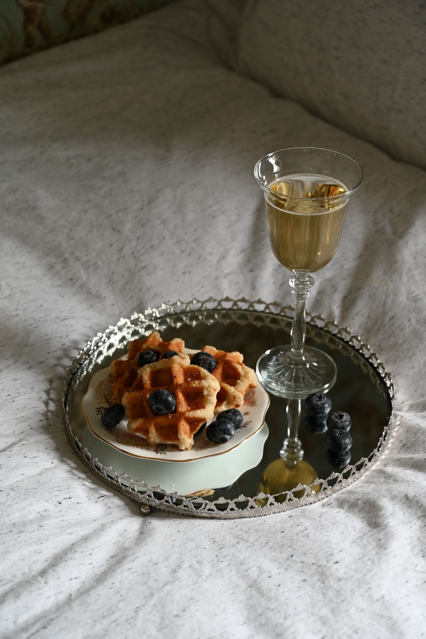 Set of Two Georgian Style Wine Glasses