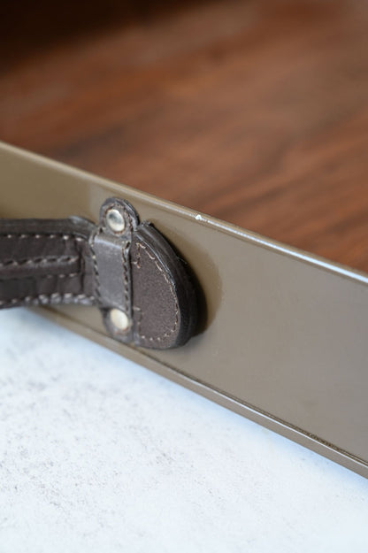Large Chocolate Brown Coated Serving Tray