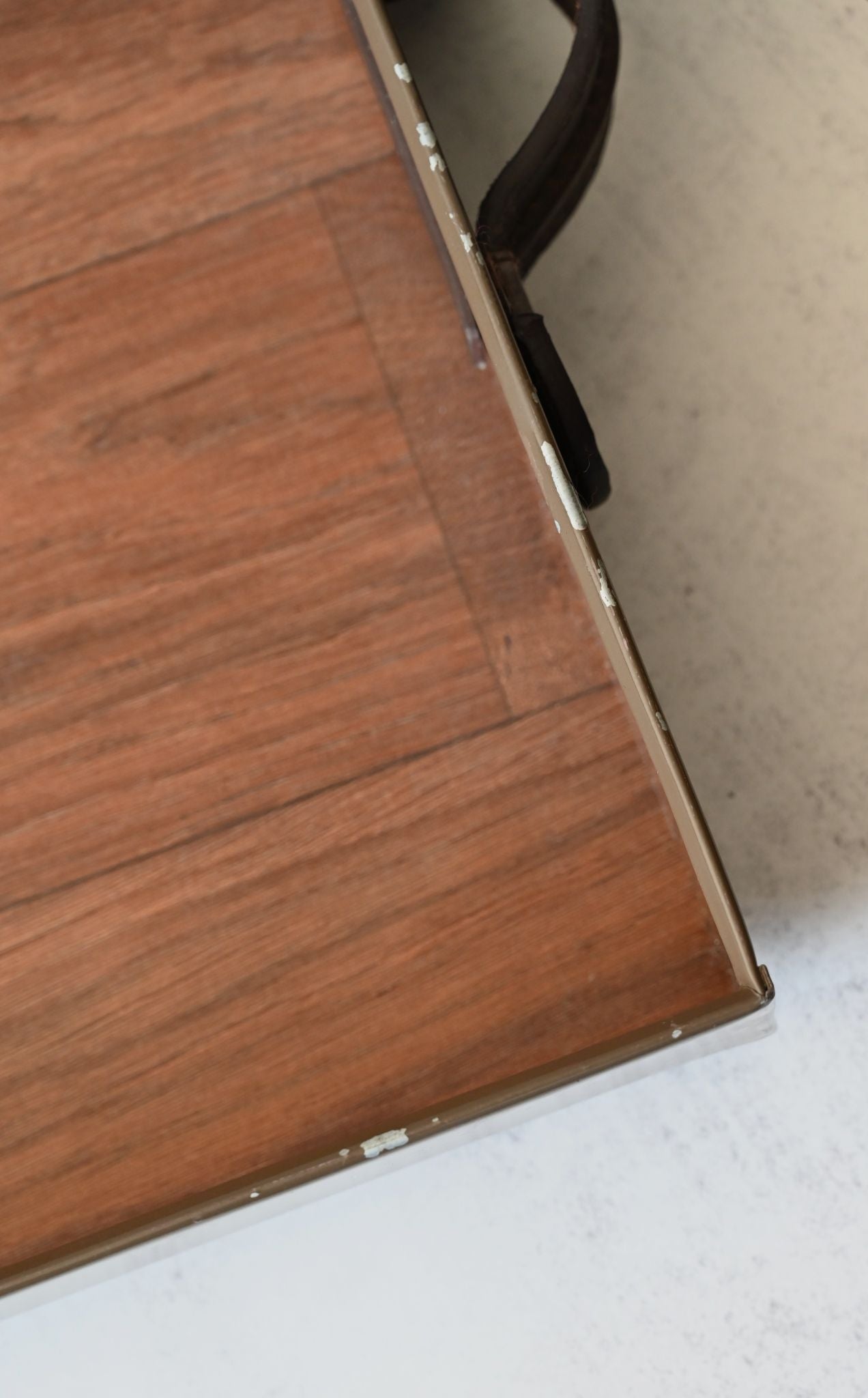 Large Chocolate Brown Coated Serving Tray