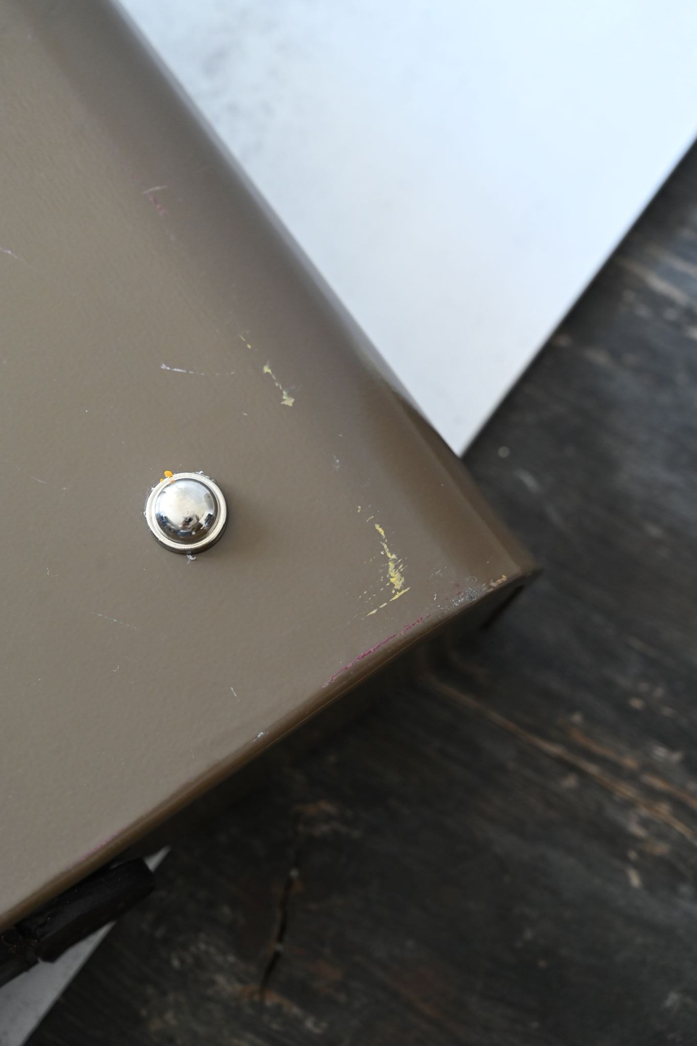 Large Chocolate Brown Coated Serving Tray