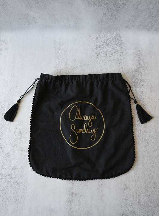 Large Always Sunday Drawstring Pouch