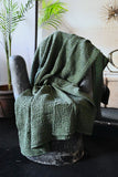 Snuggle Stonewashed Throw - Cool Colour Collection