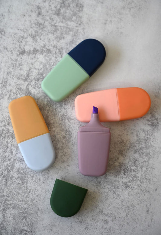 Set of Four Pastel Ideas Mini Highlighter