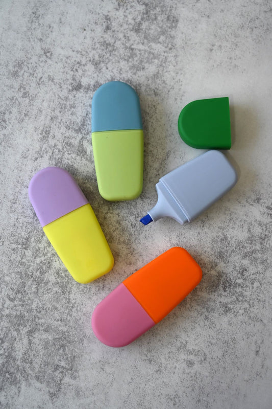 Set of Four Bright Ideas Mini Highlighter