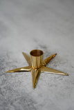 Brass Star Candle Holder