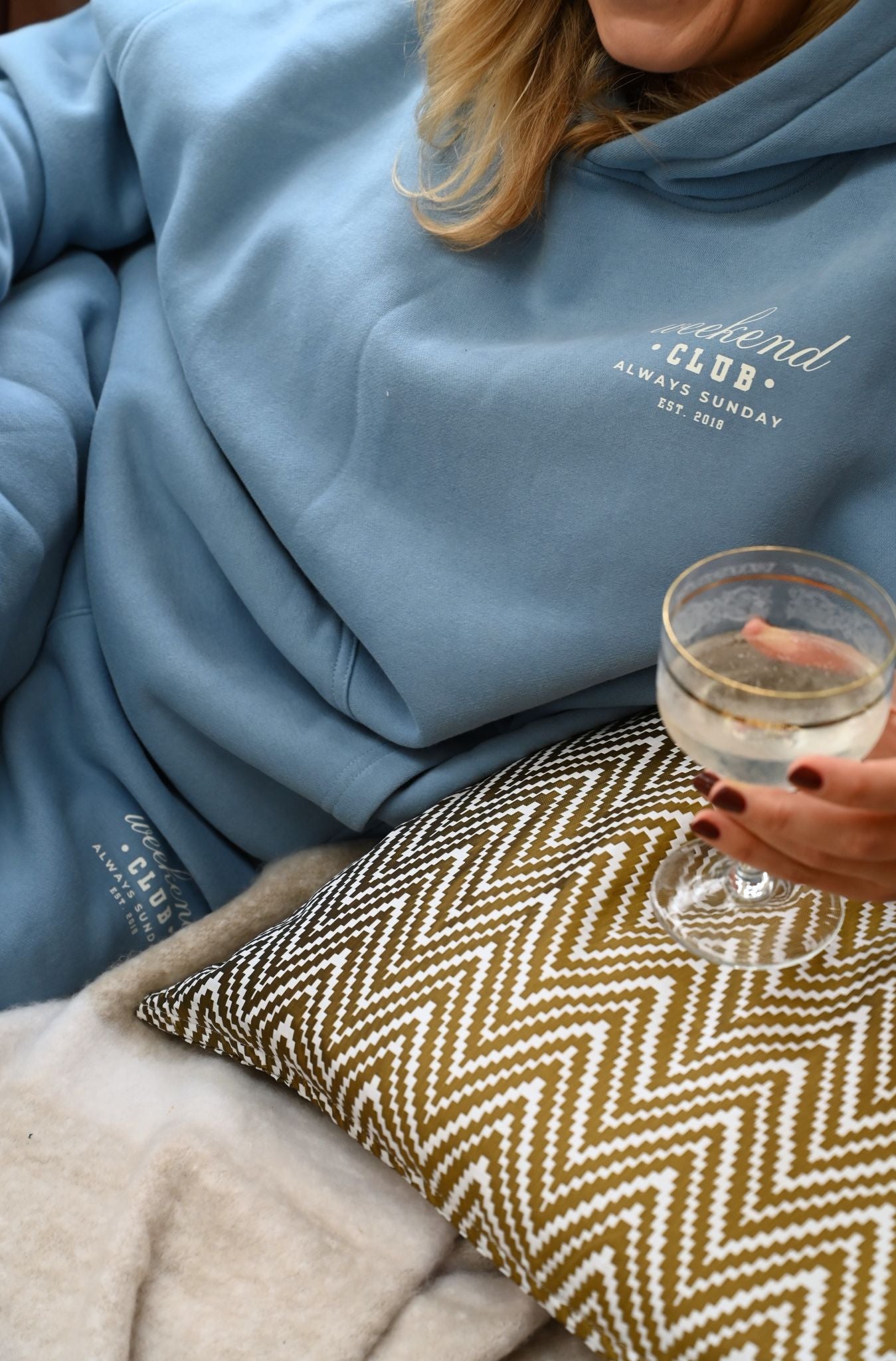 Sky Blue Weekend Club Loungewear Set