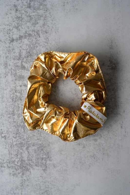 Haargummi in Goldmetallic 