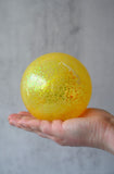 Yellow Glitter Bubble Ball