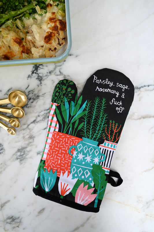 Parsley Sage F*ck Off Oven Mitt