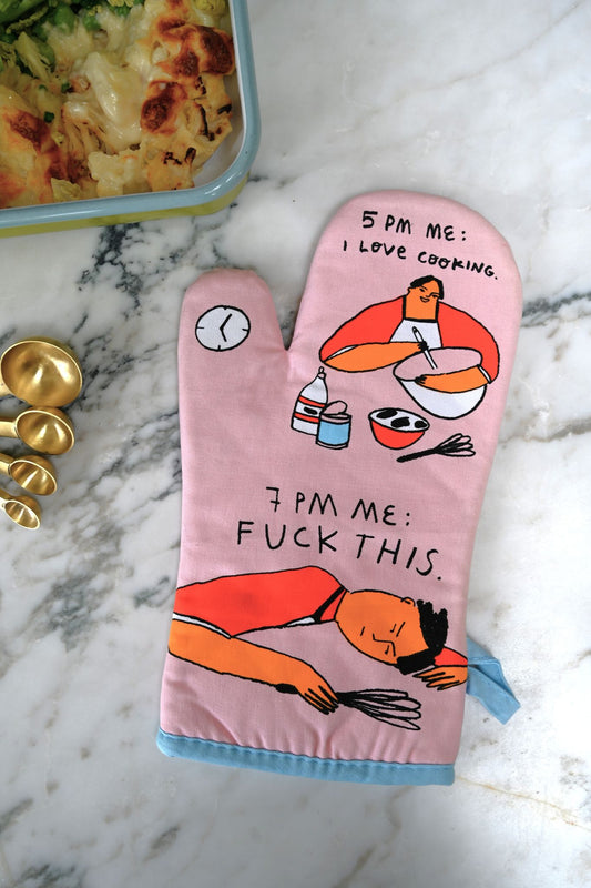 5pm Love This 7pm F*ck This Oven Mitt