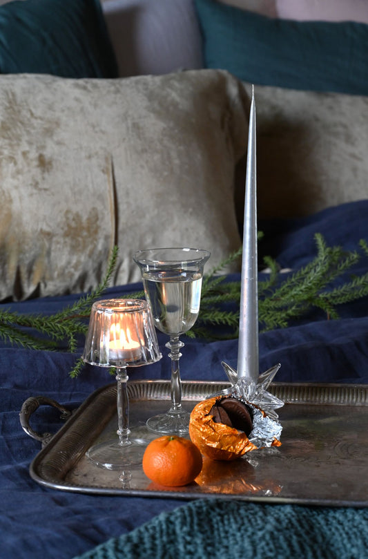 Clear Glass Lamp Shade Tea Light Holders