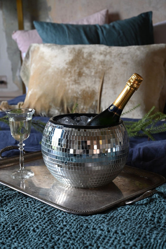 Silver Disco Ice Bucket