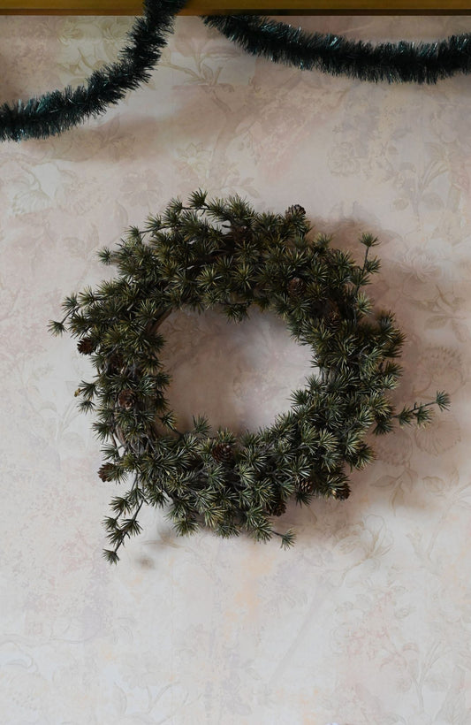 Dark Pinecone Wreath