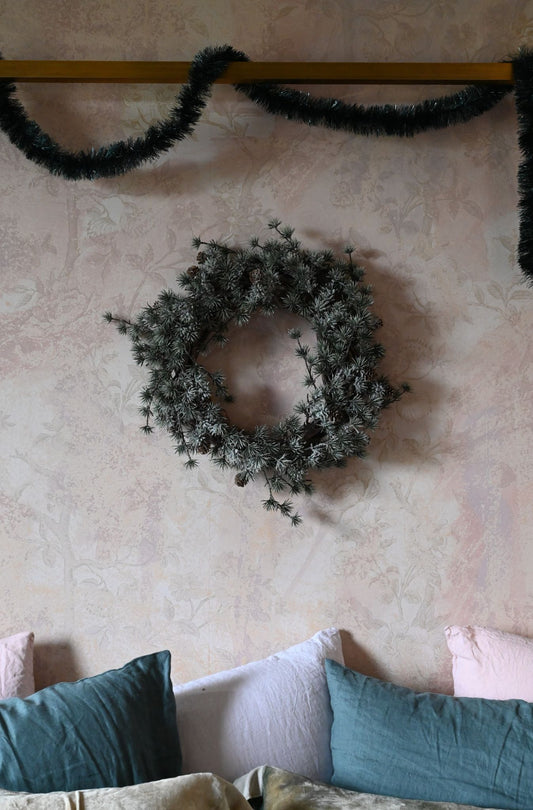 Light Pinecone Wreath