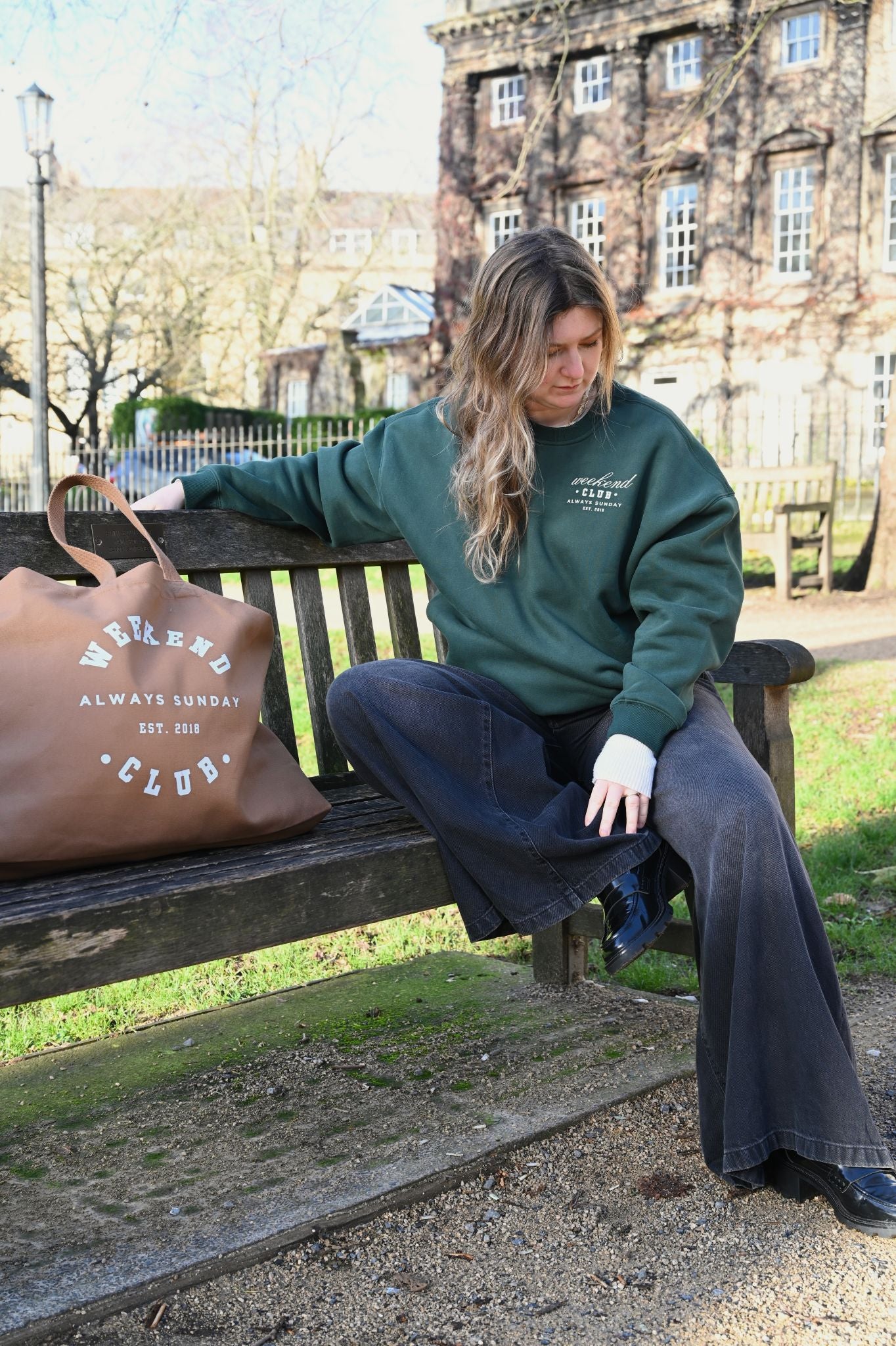 Heritage Green Weekend Club Classic Sweater