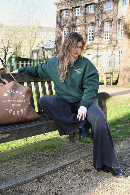 Heritage Green Weekend Club Classic Sweater