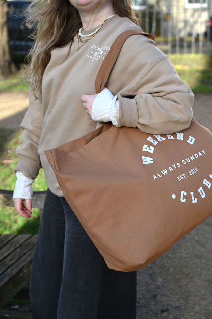 Oat Latte Weekend Club Classic Sweater