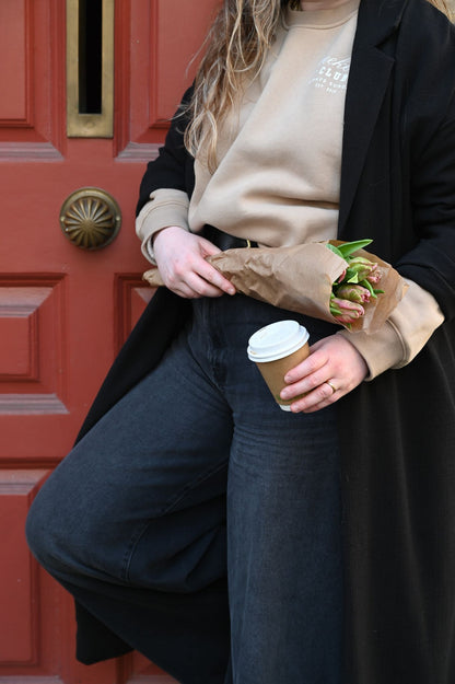 Oat Latte Weekend Club Classic Sweater