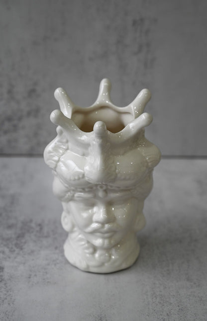 Small Male Italian Ceramic Head Vase
