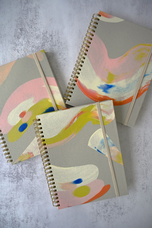 Citron A5 Hand Painted Notebook