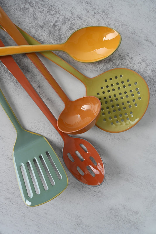 Mango Enamel Mixing Spoon