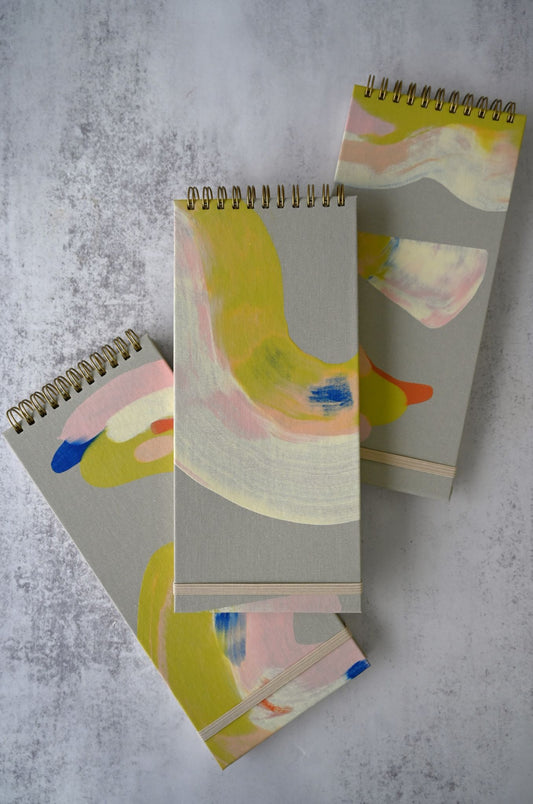 Citron Slim Hand Painted Notebook