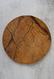 Orange Round Marble Serving Board