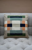 Square Geometric Embroidered Cushion