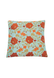 Teal and Burnt Orange Vining Floral Cushion Collection